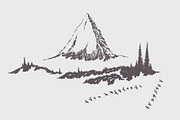High detail mountain landscapes, an Illustration by TheMountBirdStudio (Thumbnail 4 of 9)