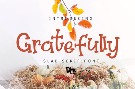 Gratefully - Slab Serif Font, a Slab Serif Font by Dm Studio
