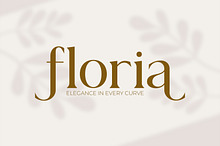 Floria - Elegant Swash Serif Font