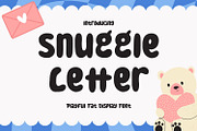 Snuggle Letter - Playful fat Font, a Script Font by AQR Studio (Thumbnail 1 of 8)