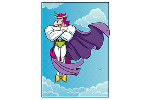 Unicorn Superhero Flying