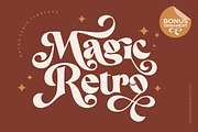 Magic Retro - Retro Serif Font, a Serif Font by HansCo Studio (Thumbnail 1 of 13)