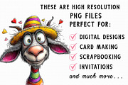 Whimsical Farm Animal Clipart Bundle, an Illustration by Libby Wishes (Thumbnail 6 of 7)