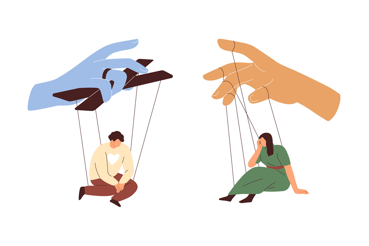 Manipulation and control concept, a Person Illustration by Good Studio (Photo 2 of 8)
