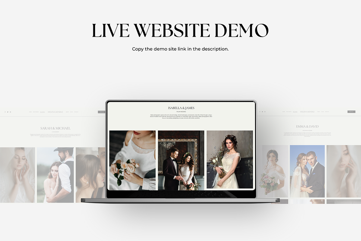PLR Wedding Squarespace 7.1 Template preview 5