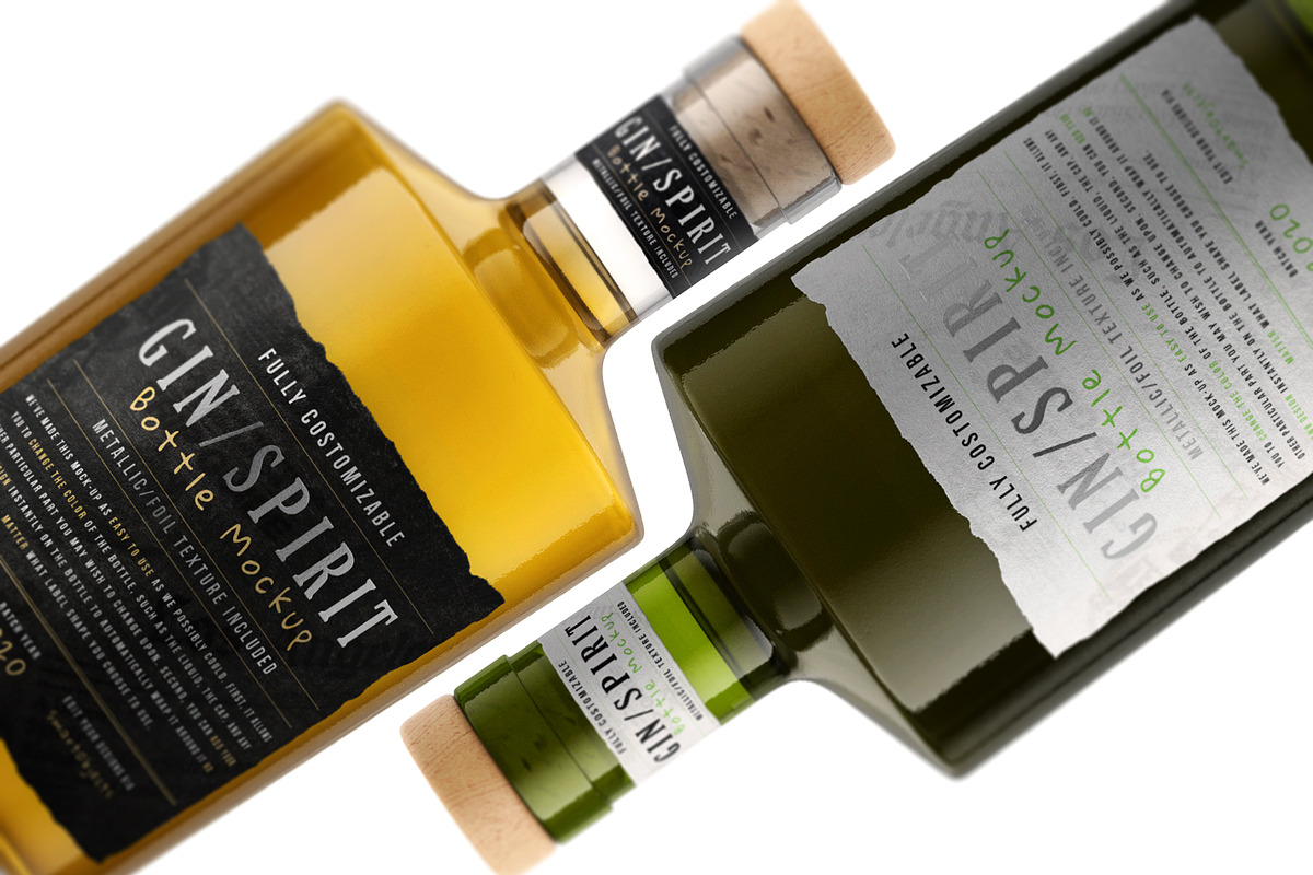 Gin/Spirit Bottle Mockup, a Product Mockup by HexenDesigns (Photo 9 of 14)