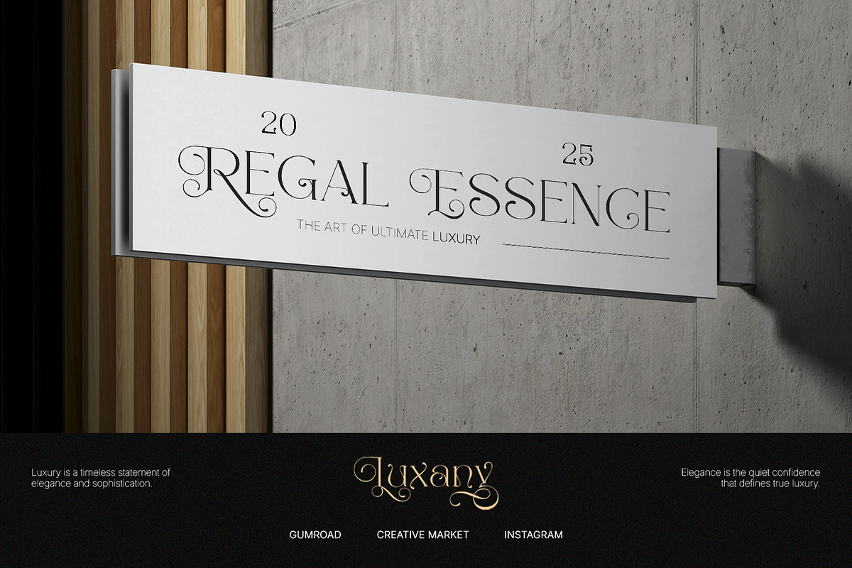 Luxany - Elegant Serif Font, a Serif Font by Inviline.co (Photo 10 of 10)