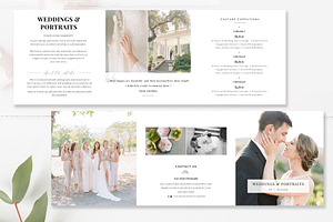 5x5 Accordion Trifold PSD