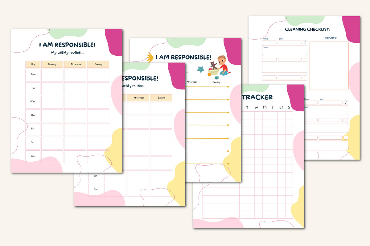 26–27 Full Year Activities Kids Plan, a Stationery Template by Designmela01 (Photo 4 of 10)