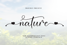 Nature | Script Font