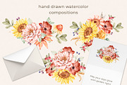 Floral Watercolor set Golden Hour, a Decorative Illustration by Eves_Aquadreams (Thumbnail 4 of 14)