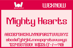 Mighty Hearts font