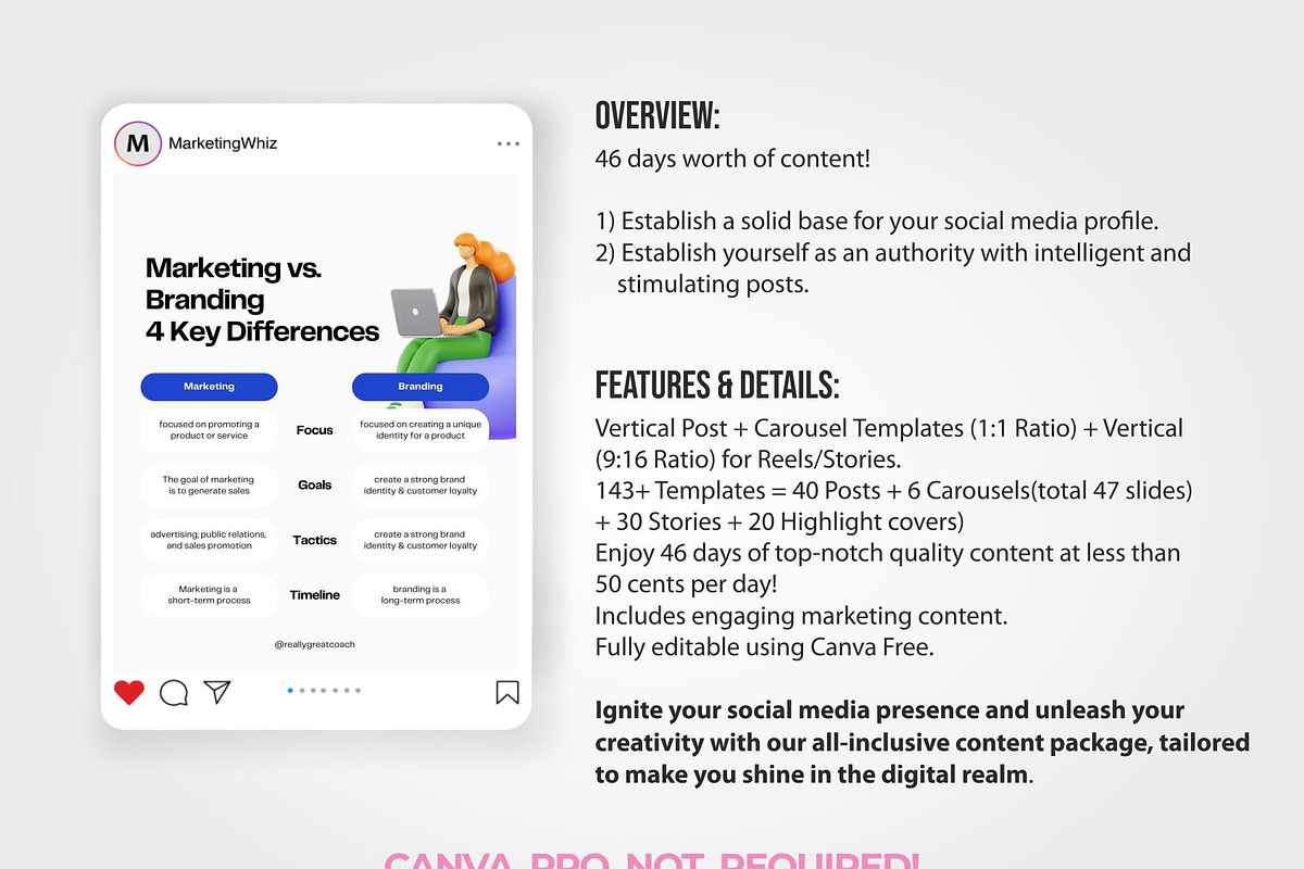 Marketing Coach Premade Social Media, a Social Media Template by Aks-Designs (Photo 2 of 7)