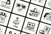 Animated Shopping Drawing Set, an Outline Icon by Vectors Market (Thumbnail 3 of 5)