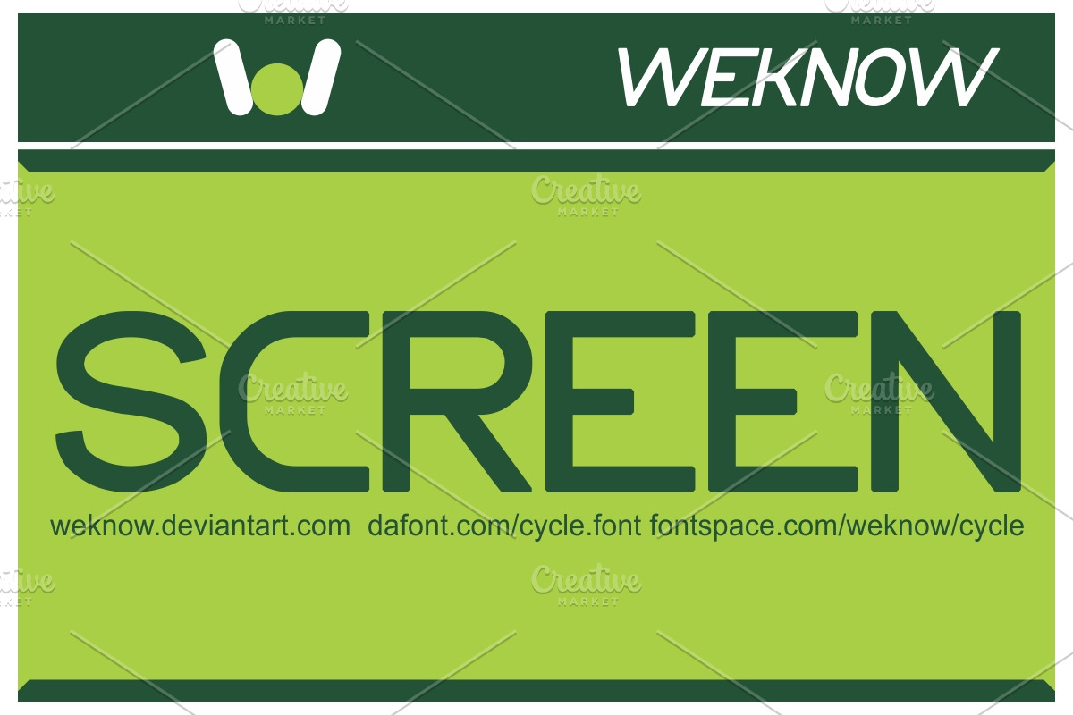 cycle font preview 3