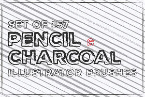 Pencil Charcoal Illustrator Brushes