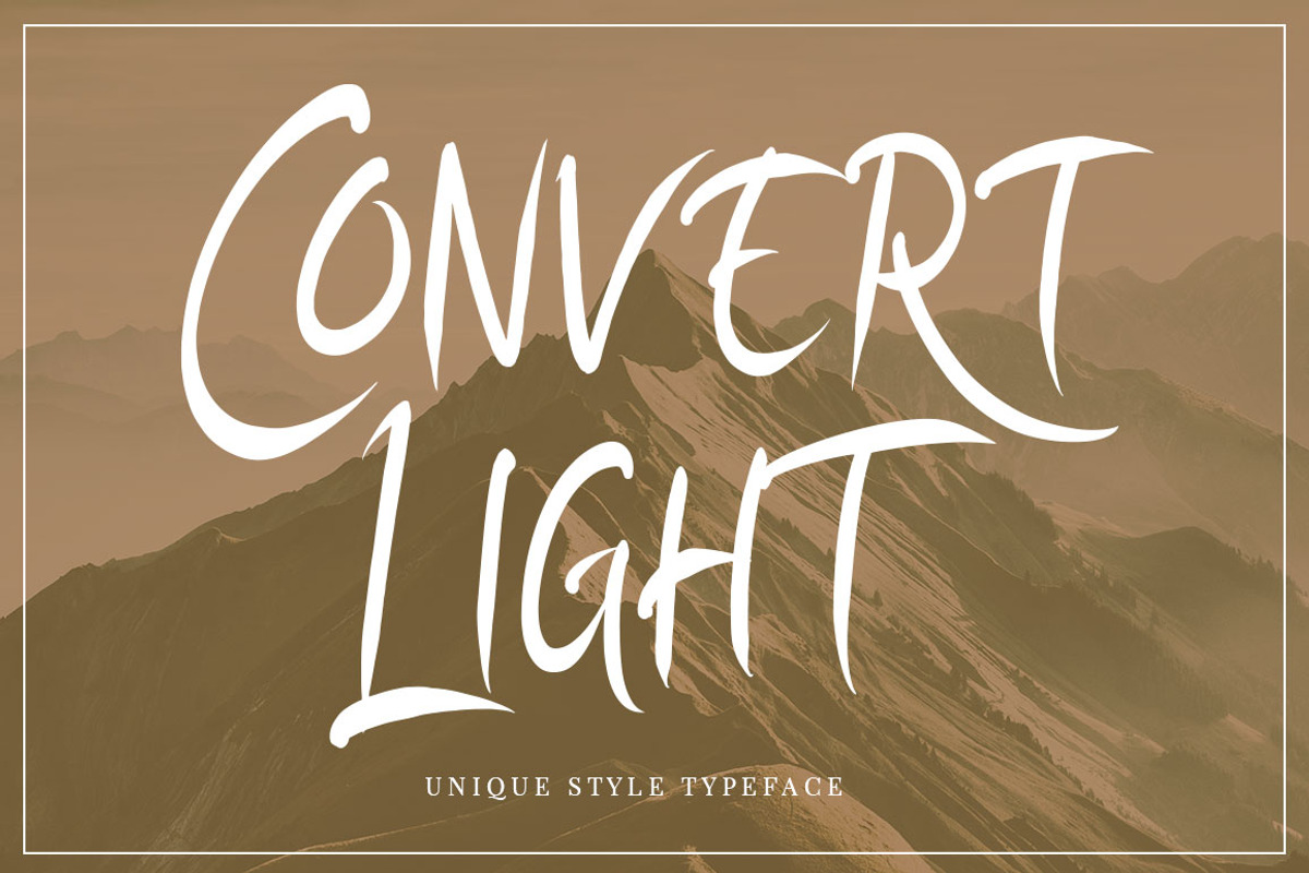 SALE Convert Light | Unique Typeface, a Sans Serif Font by Putra Khan (Photo 5 of 12)