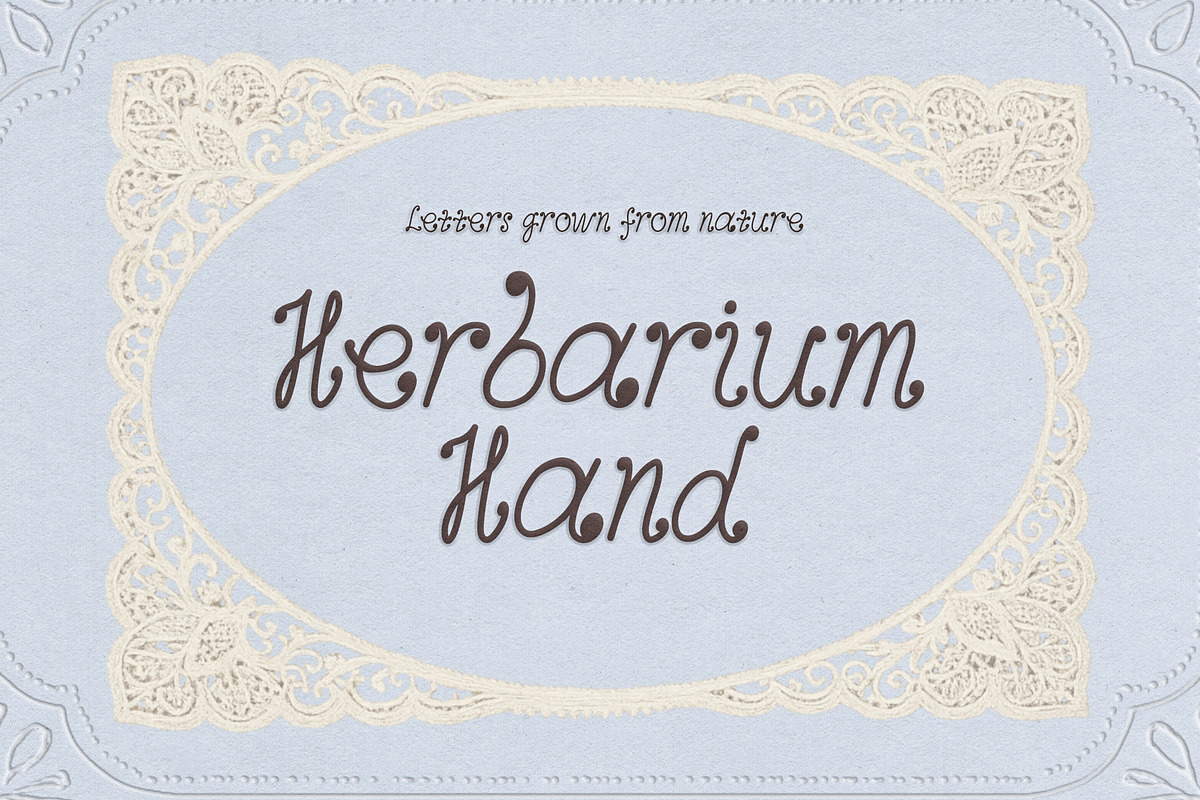 Herbarium Handwritten Font, a Handwritten Font by Lidberia (Photo 1 of 7)