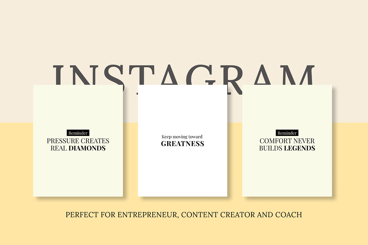 INSPIRING MINDSET 50 INSTAGRAM POST, a Social Media Template by RB Boutique (Photo 3 of 8)