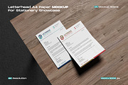 A4 Letterhead Paper Mockup, a Books & Magazine Mockup by My Code Std (Thumbnail 1 of 3)