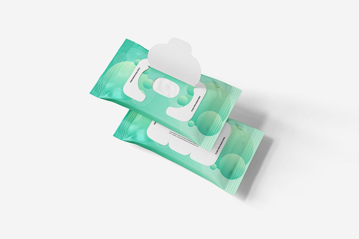 Wett Wipes Mockup, a Product Mockup by Indah (Photo 5 of 6)