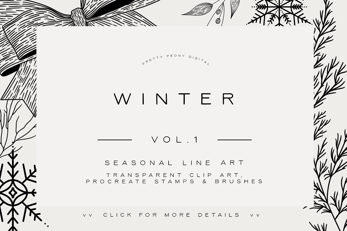 35 Winter Procreate Stamps, a Brush Add-On by SorrDesign (Photo 1 of 3)
