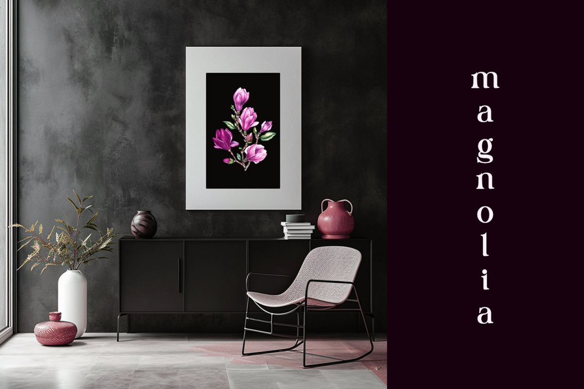 Magnolia PNG Watercolor Flowers, a Decorative Illustration by SashaKondr (Photo 4 of 13)