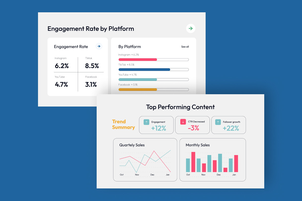 Engagement Dashboard Infographic, a Work Illustration by twinstd (Photo 5 of 5)