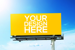 Realistic Billboard Mockup