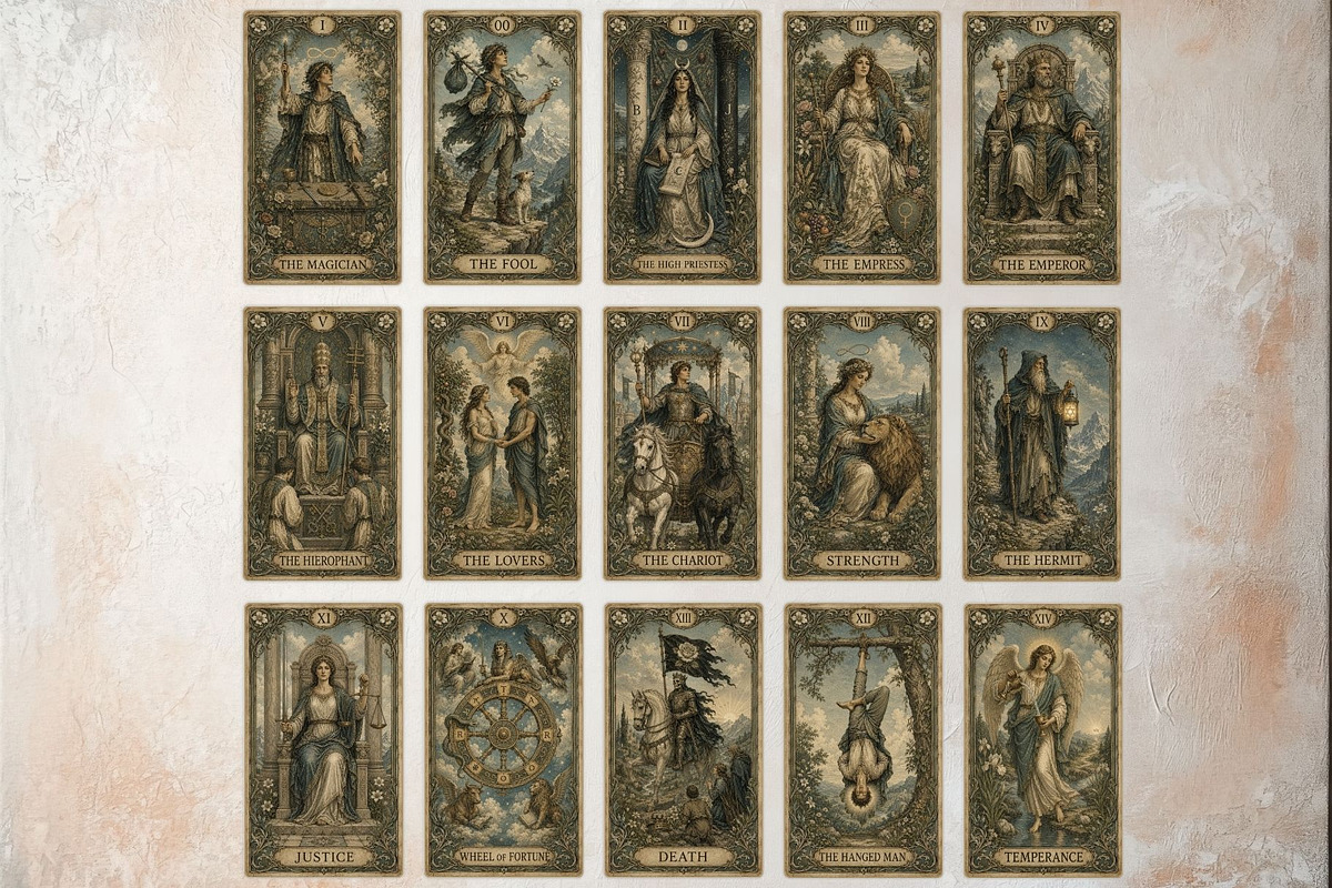 The Verdigris Oracle Tarot Cards, a Decorative Illustration by ThatsDesignArt (Photo 4 of 11)
