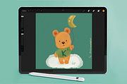Watercolor Procreate Brushes, a Brush Add-On by byMariZen (Thumbnail 4 of 6)