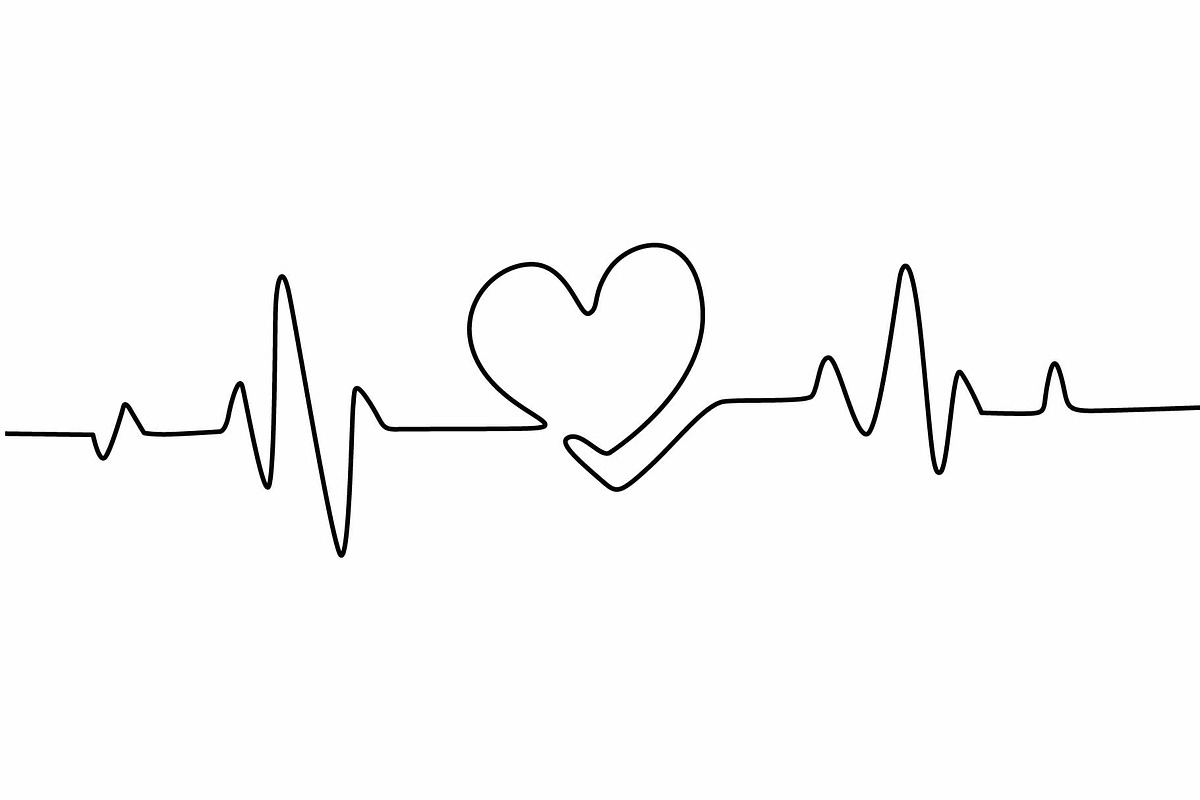 Valentines day. Сontinuous line., a Decorative Illustration by Anastasiia_Dzhioeva (Photo 4 of 6)