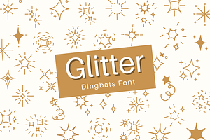 Glitter Dingbats Font