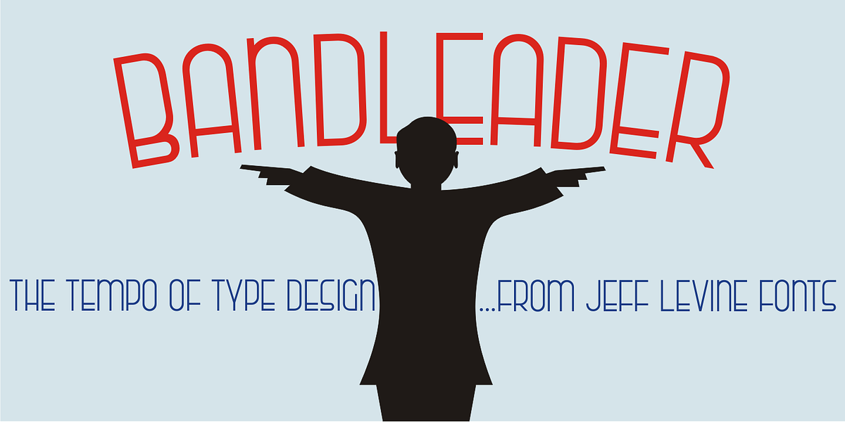 Bandleader JNL, a Font by Jeff Levine Fonts