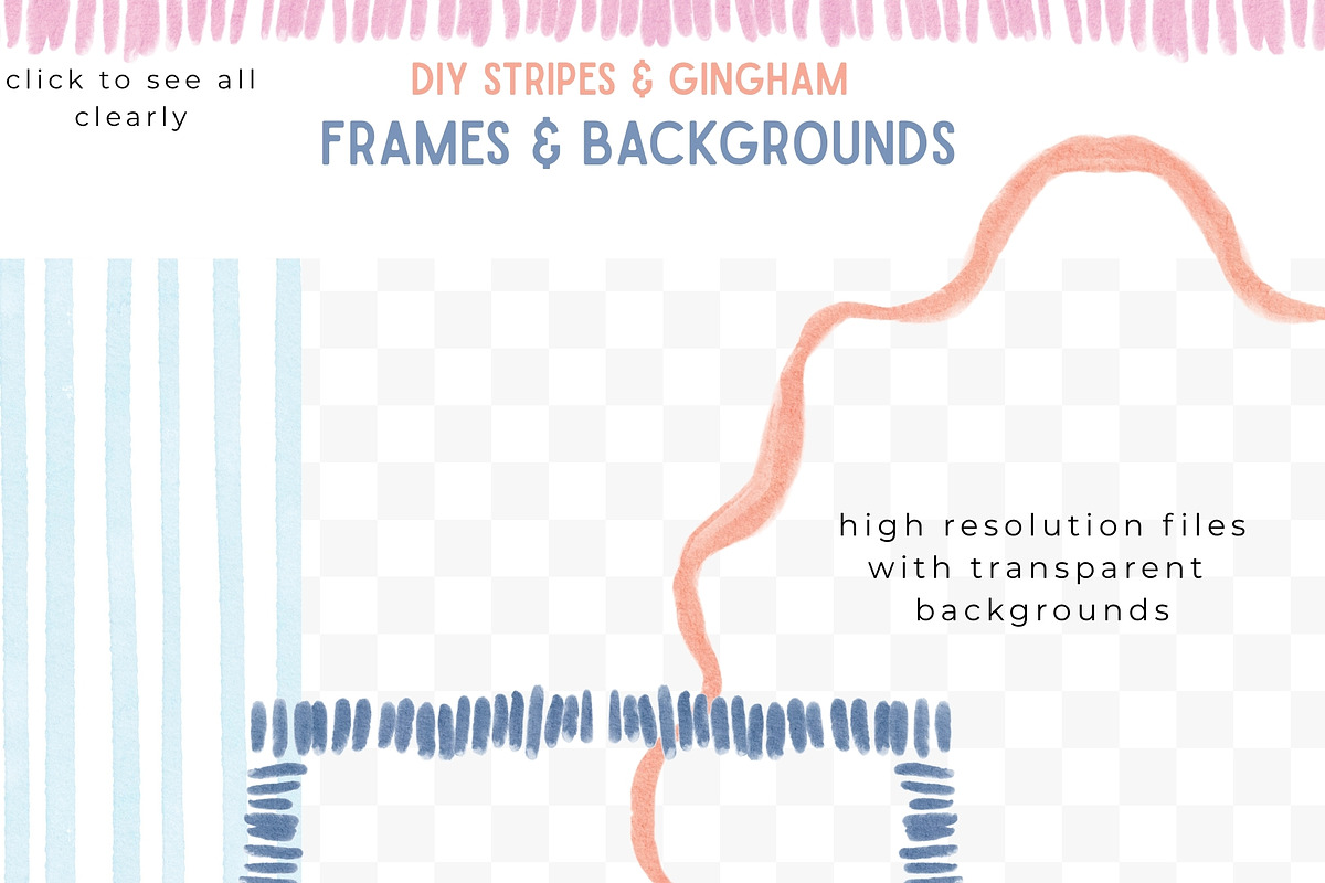 ULTIMATE Stripes & Wavy Frame Bundle, a Background Graphic by Essem Creatives (Photo 9 of 9)