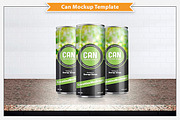 Narrow Can Mockup Template, a Cups & Container Mockup by Plus Media (Thumbnail 3 of 4)