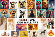 Dog wall art Collection JPG, Dogs, an Animal Photo by Chipshpow Graphics (Thumbnail 1 of 8)