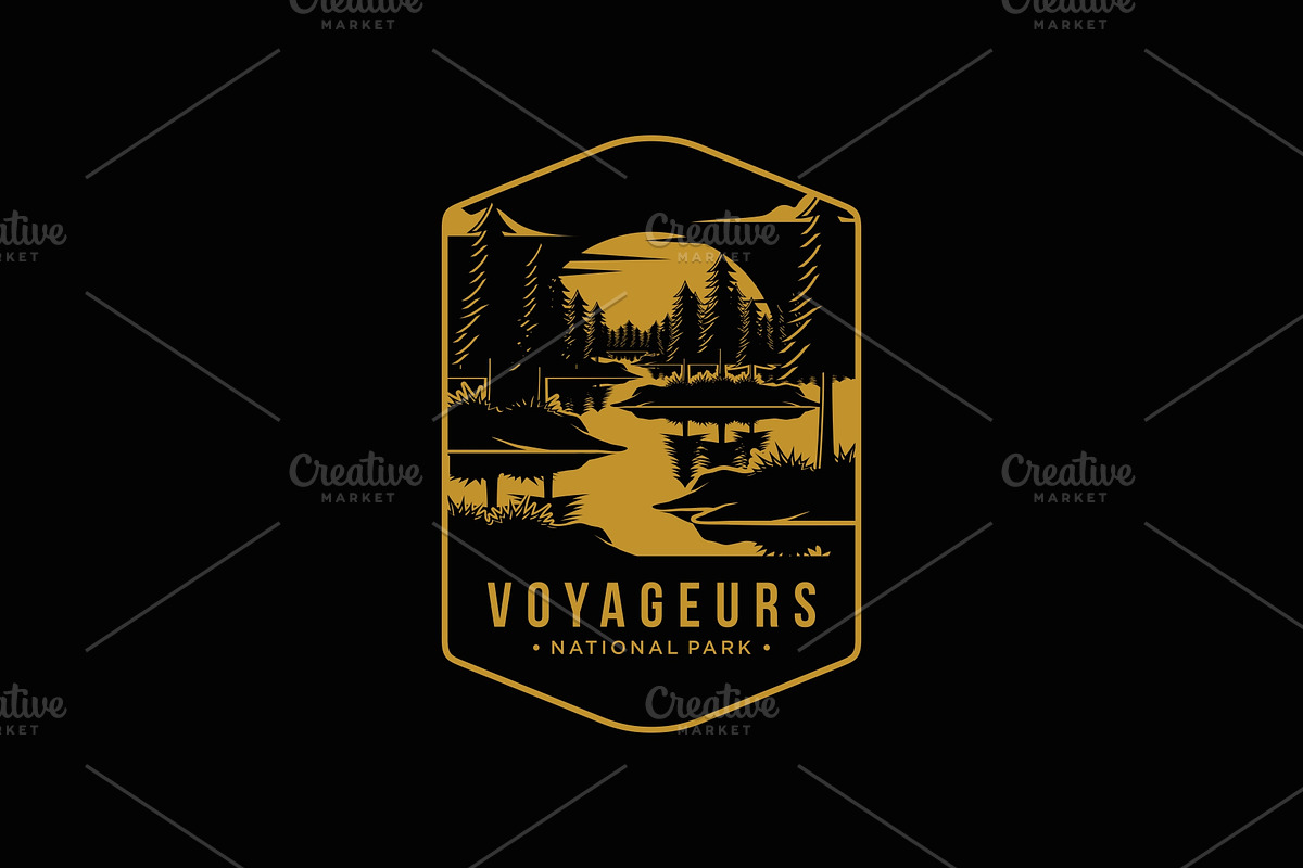 Voyageurs National Park logo, a Branding & Logo Template by swarnstudio