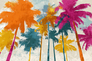 Vibrant palm trees against the sky, a Photo by Beautiful things