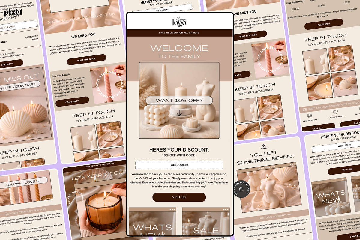 Mailchimp Email Sequence Templates, an Email Template by The Pixel Palace (Photo 4 of 8)