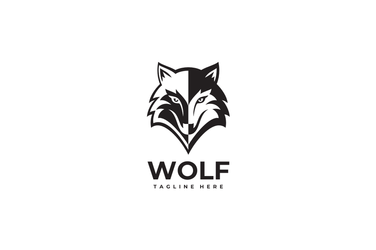 Wolf Head Logo Template, a Branding & Logo Template by yopie (Photo 3 of 3)