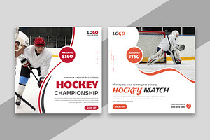 Hockey Championship Social Media, a Social Media Template by Designgrove
