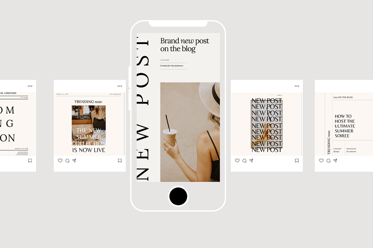 Editorial Instagram Template, a Device Mockup by Le Maison Bohem (Photo 5 of 11)