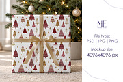 Christmas Gift Wrapping Paper Mockup, a Packaging Mockup by Mie Mockup Studio (Thumbnail 2 of 7)