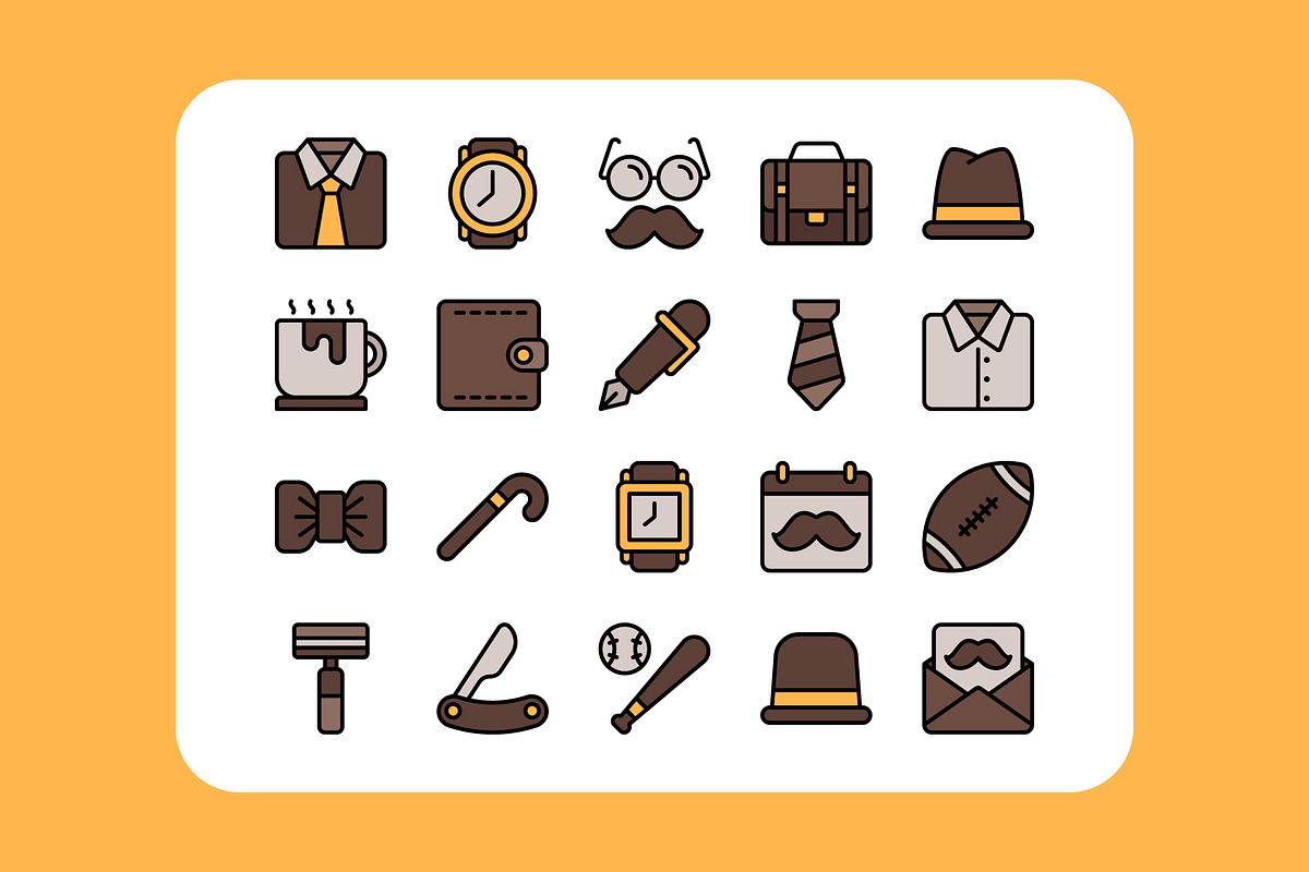 40 Fathers Day Icon Pack, a Duotone Icon by Bilicube Studio (Photo 4 of 4)