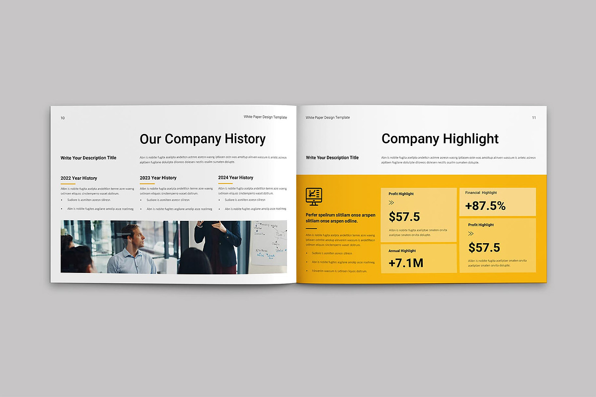 White Paper Template | Landscape, a Brochure Template by ElvinPrint (Photo 6 of 10)