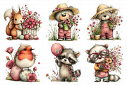 Whimsical Spring Animal Clipart, an Illustration by Daily.Designs (Thumbnail 4 of 8)