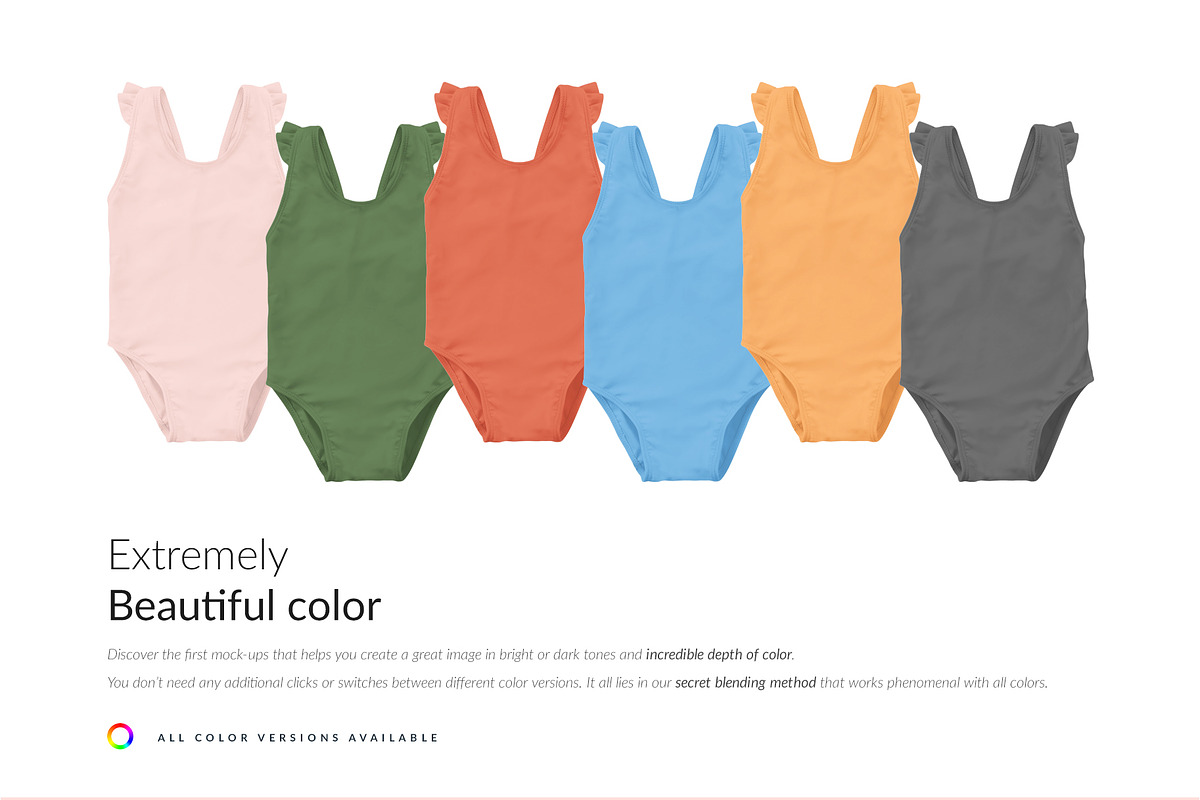 Baby Swimsuit 5xMock-ups, a Print Template by Mocca Mockups Store (Photo 4 of 5)
