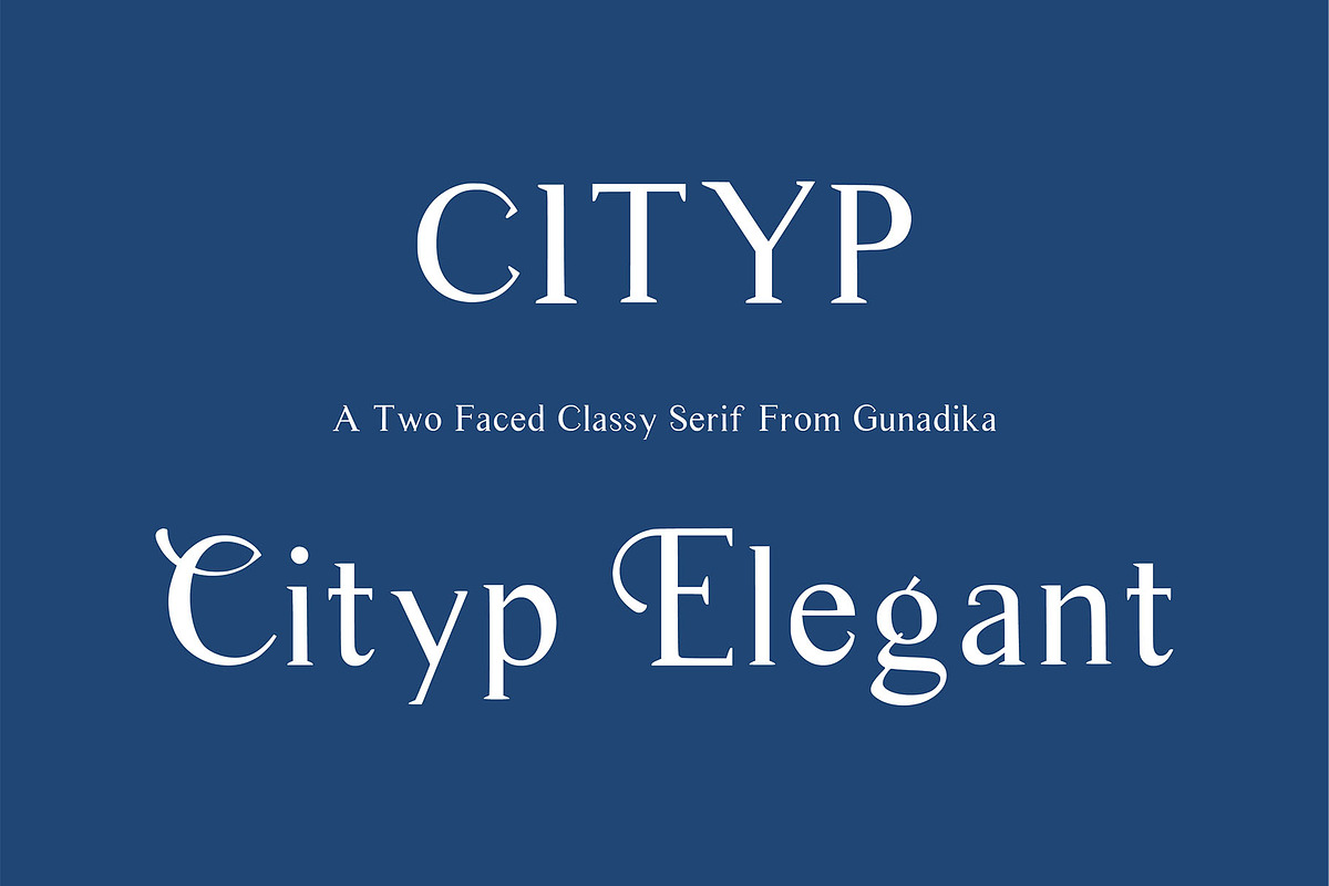 Cityp Serif Font preview 3