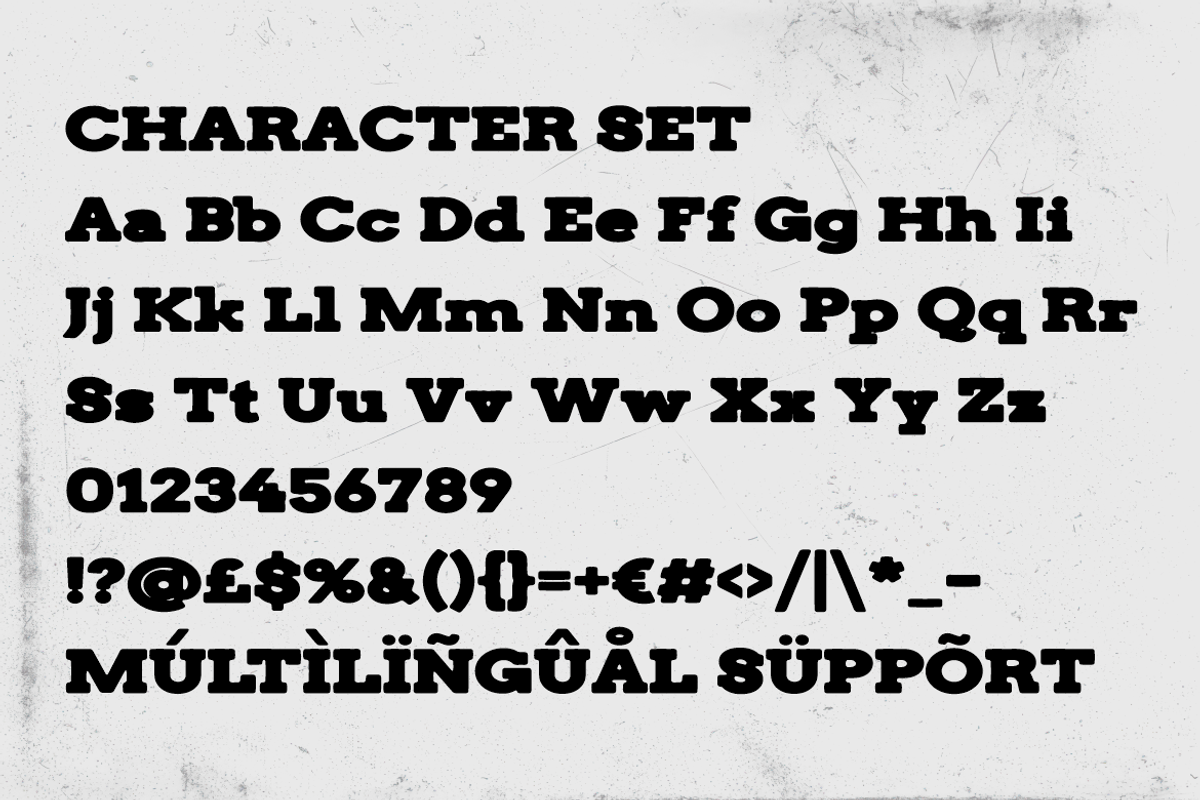 Dusty Express Rough Texture Font, a Font by PutraCetol Studio (Photo 6 of 6)